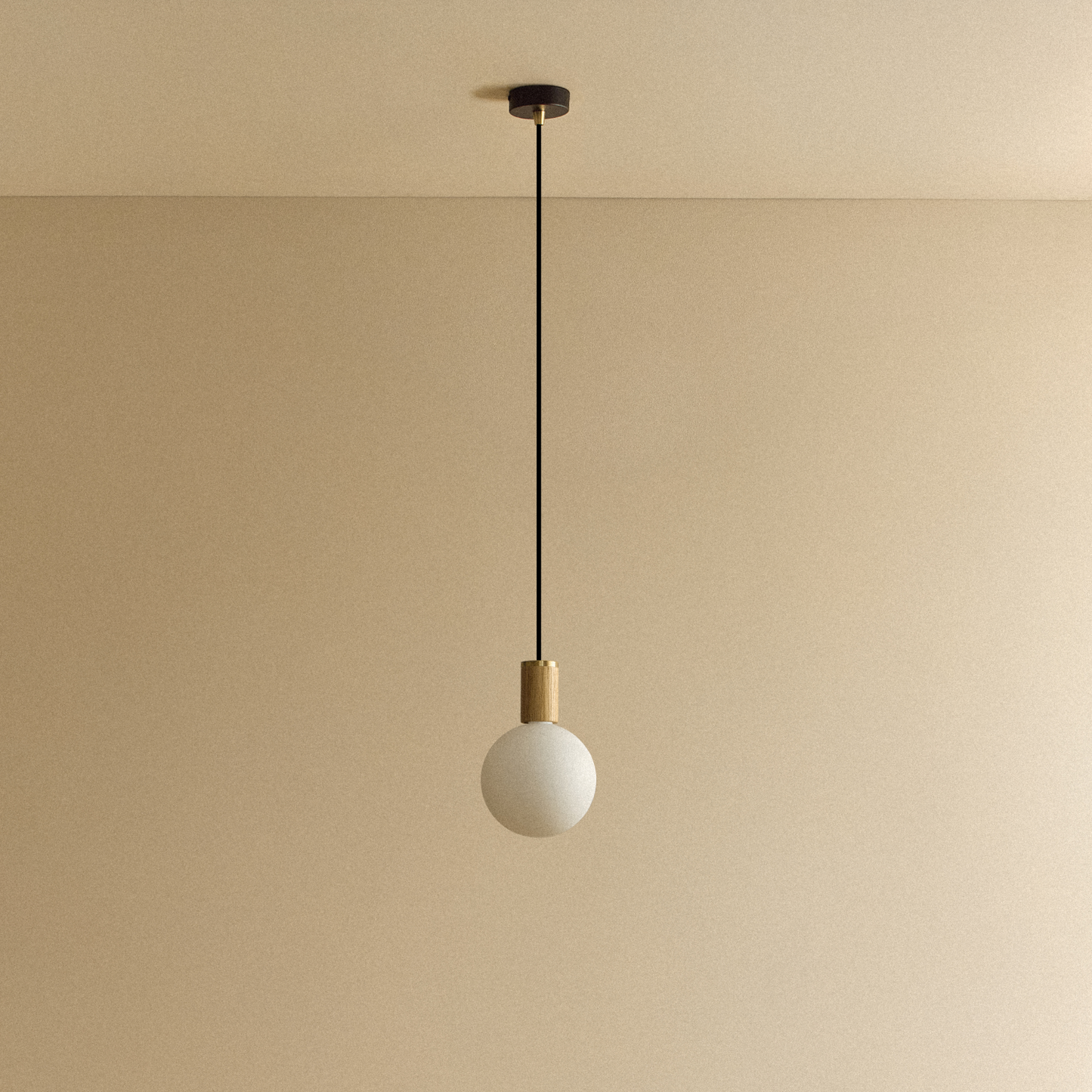 Sphere IV Pendant Light in Oak