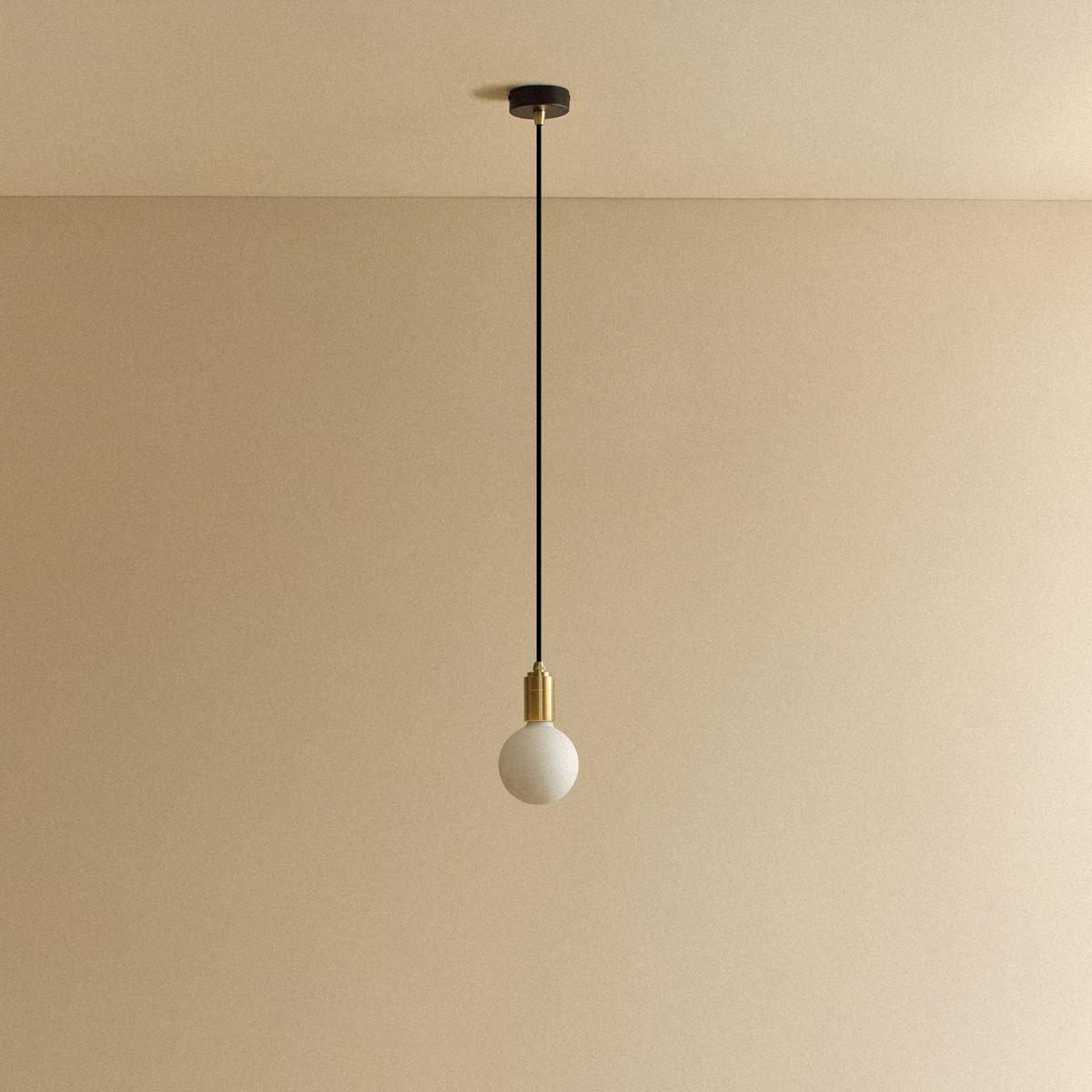 Porcelain II Pendant Light in Brass