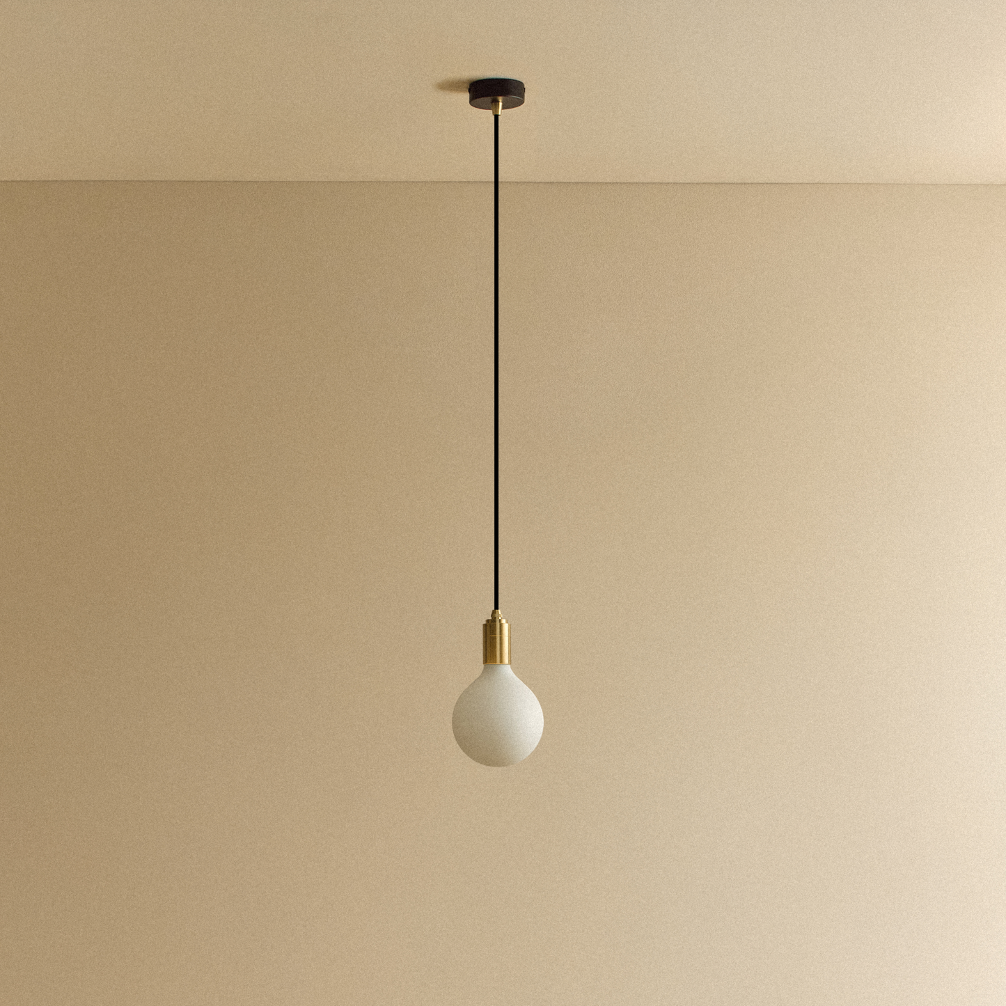 Porcelain III Pendant Light in Brass
