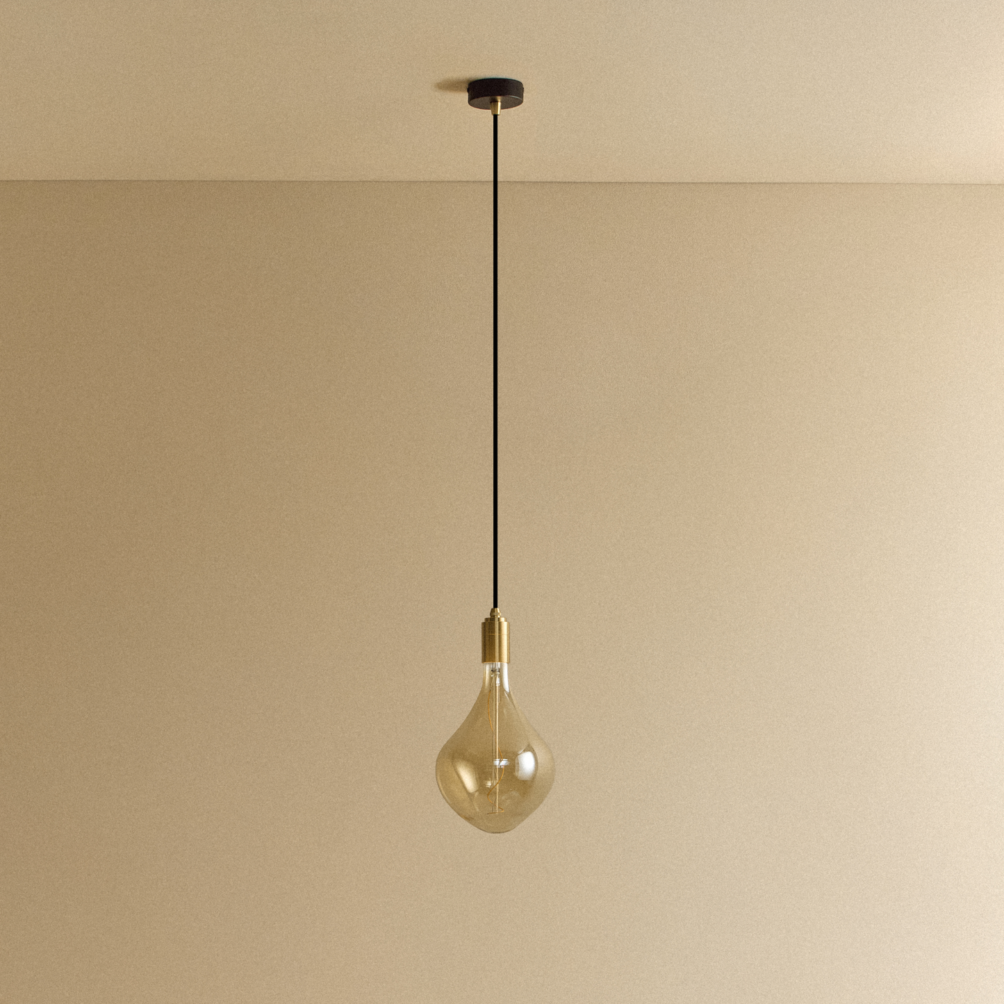 Voronoi II Pendant Light in Brass