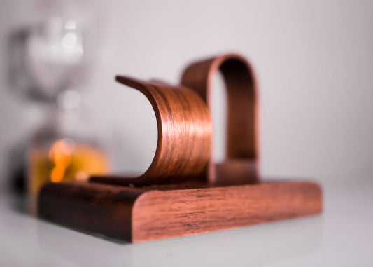 Handcrafted Walnut Watch and Pen Stand | Premium Wooden Display Holder