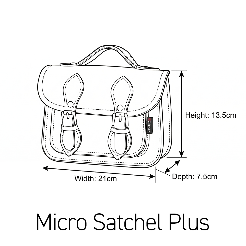 Handmade Leather Micro Satchel - Rose Quartz