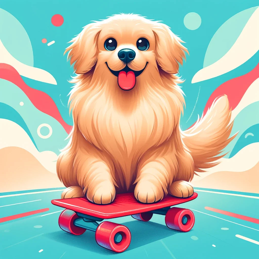Skater Dog Canvas