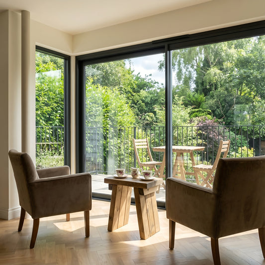 Small DIAN Rustic Wooden Coffee Table With Angled Legs / Side Table