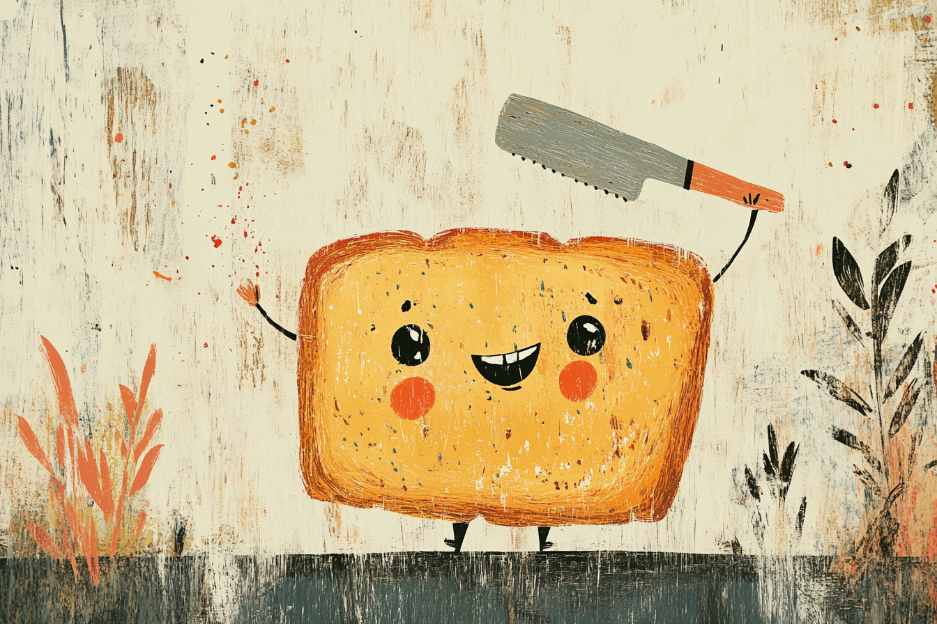 Smiling Bread Canvas