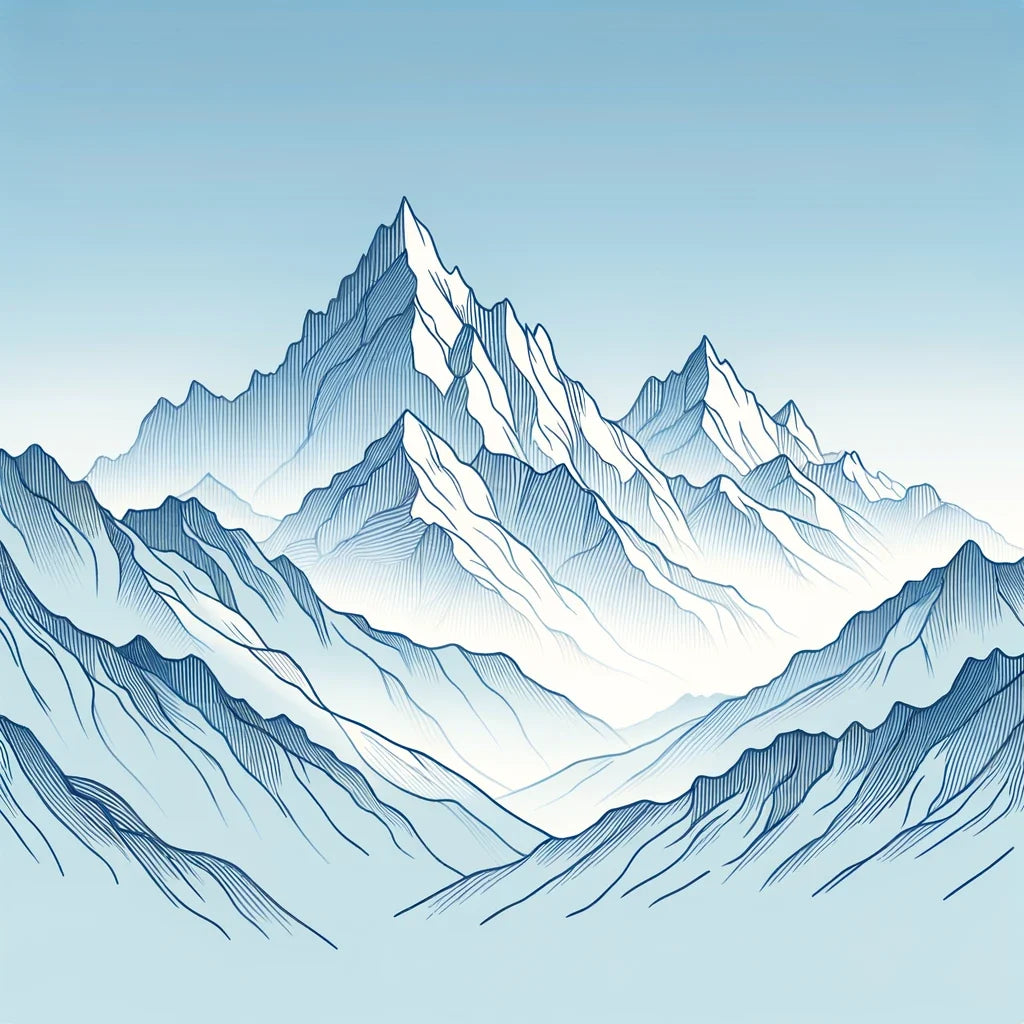 Snowy Peaks Canvas