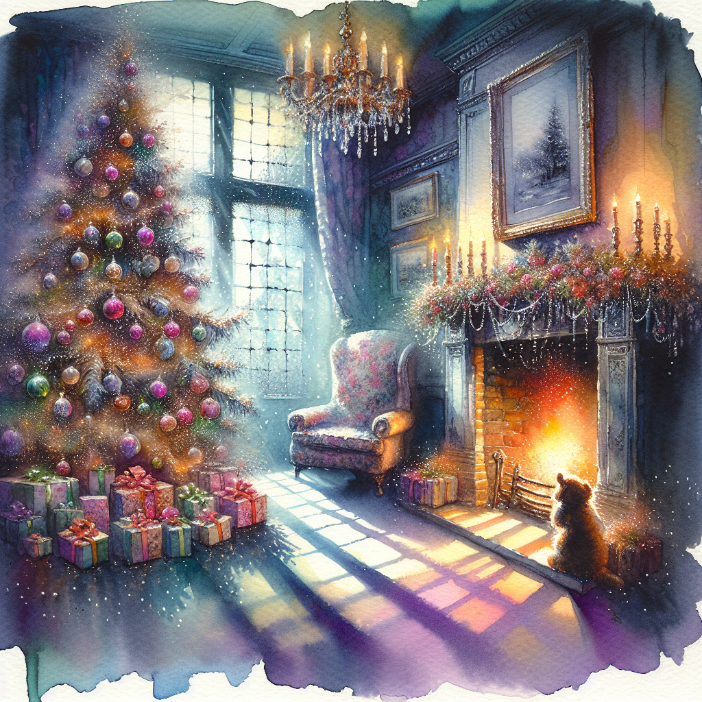 Solitary Christmas Nostalgia Canvas