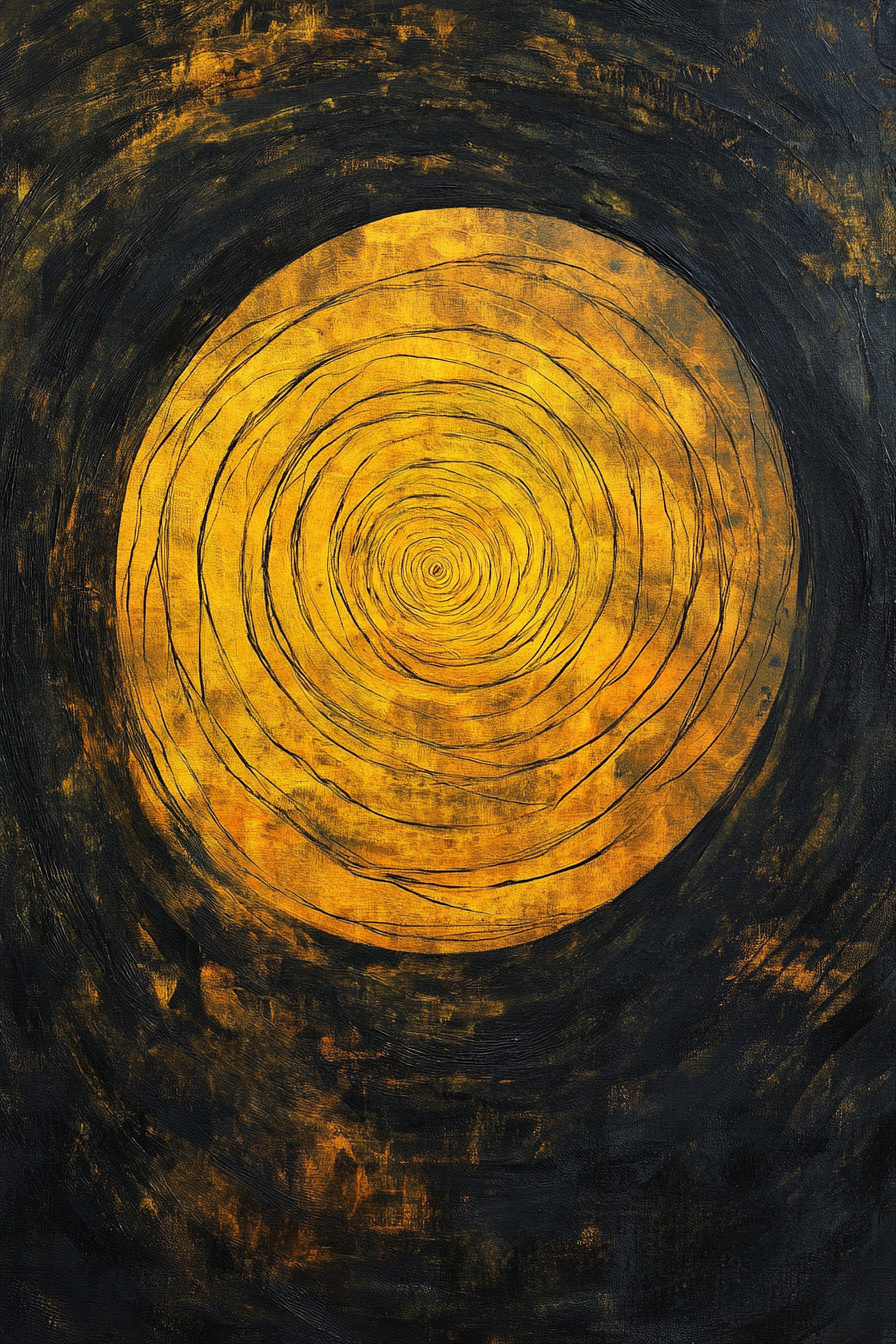 Spiralling Glow Canvas