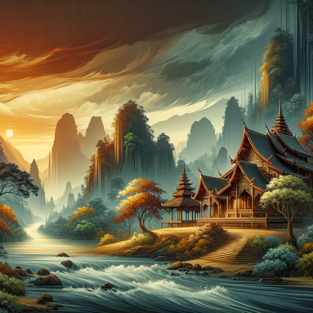Spiritual Nature Fusion Canvas