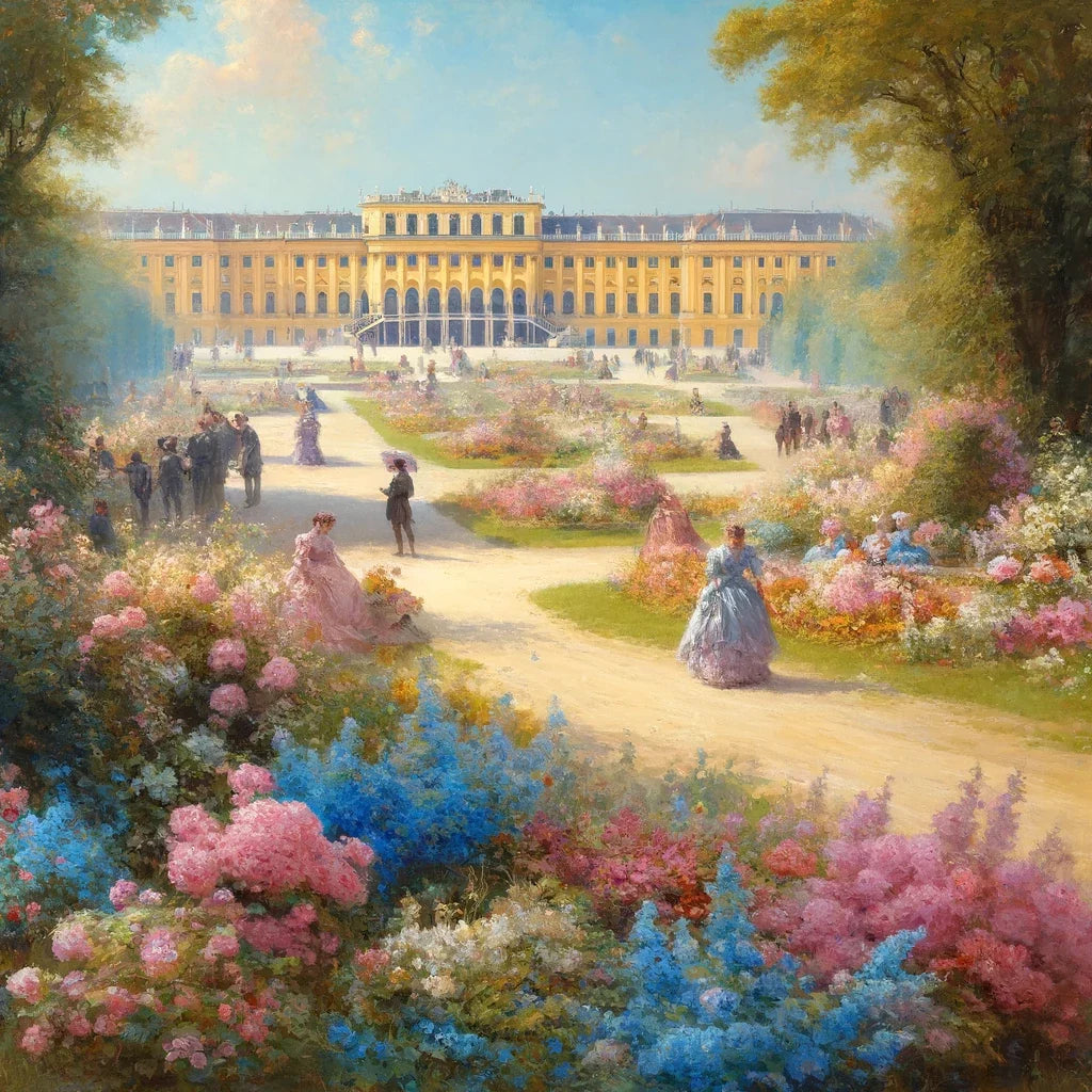 Spring at Schönbrunn Palace Canvas