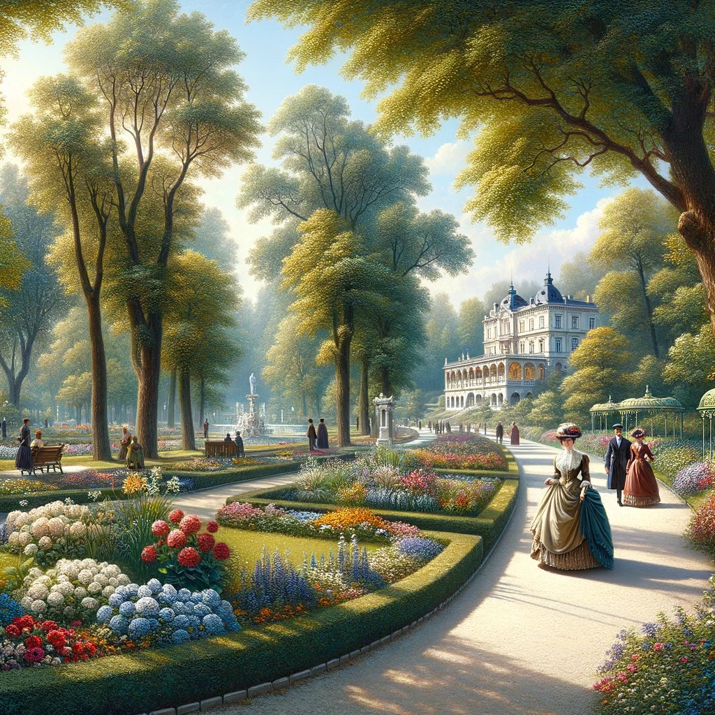 Springtime in Tivoli Park Canvas