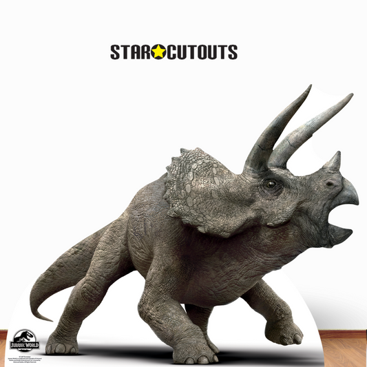 SC1287 Official Jurassic World Triceratops Dinosaur Cardboard Cut Out Height 96cm