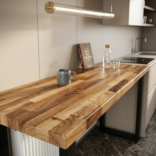 Staved Walnut Breakfast Bar