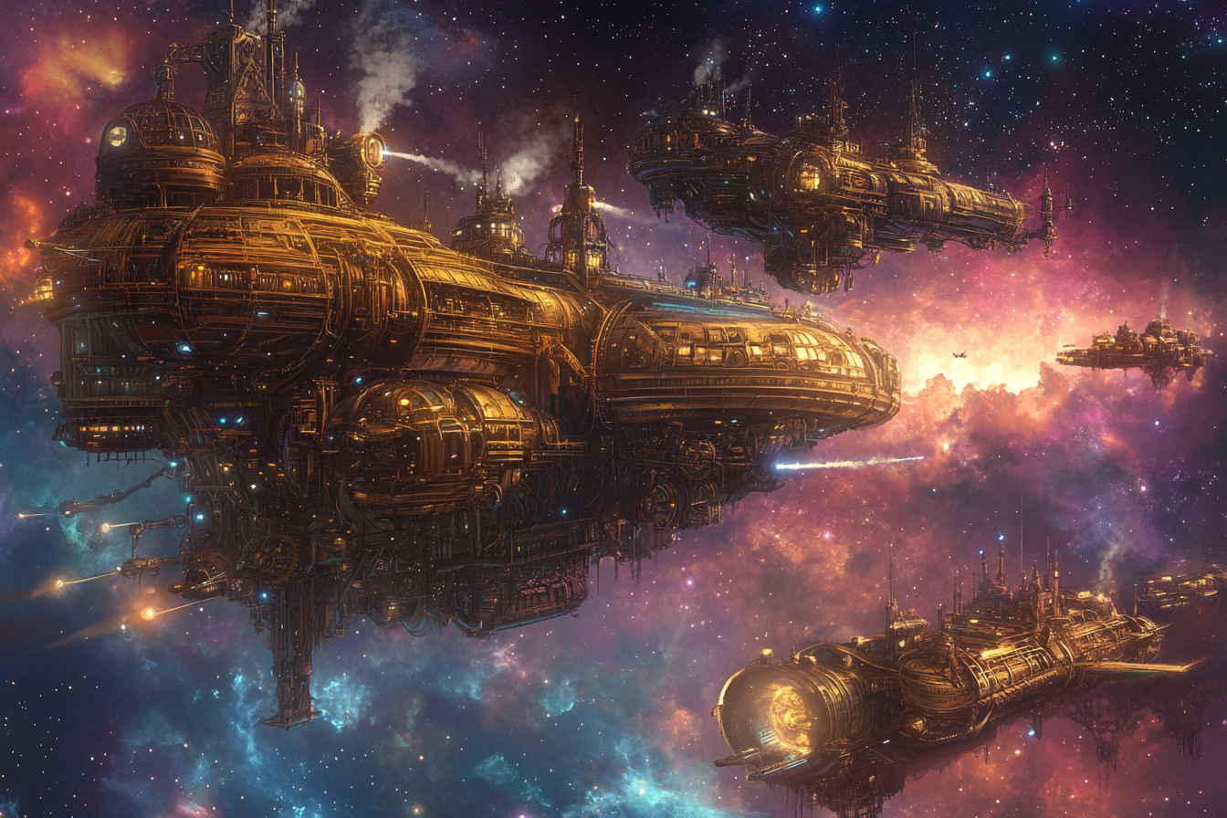 Steampunk Starship Blanket
