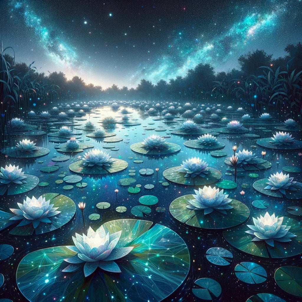 Stellar Pond Cotton Cushion