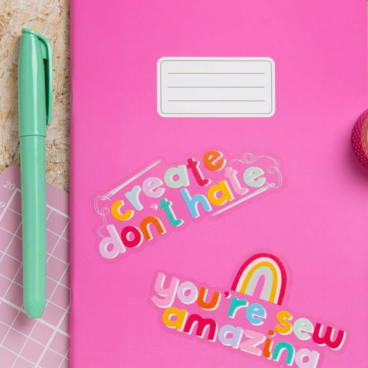 Create Don't Hate Sticker