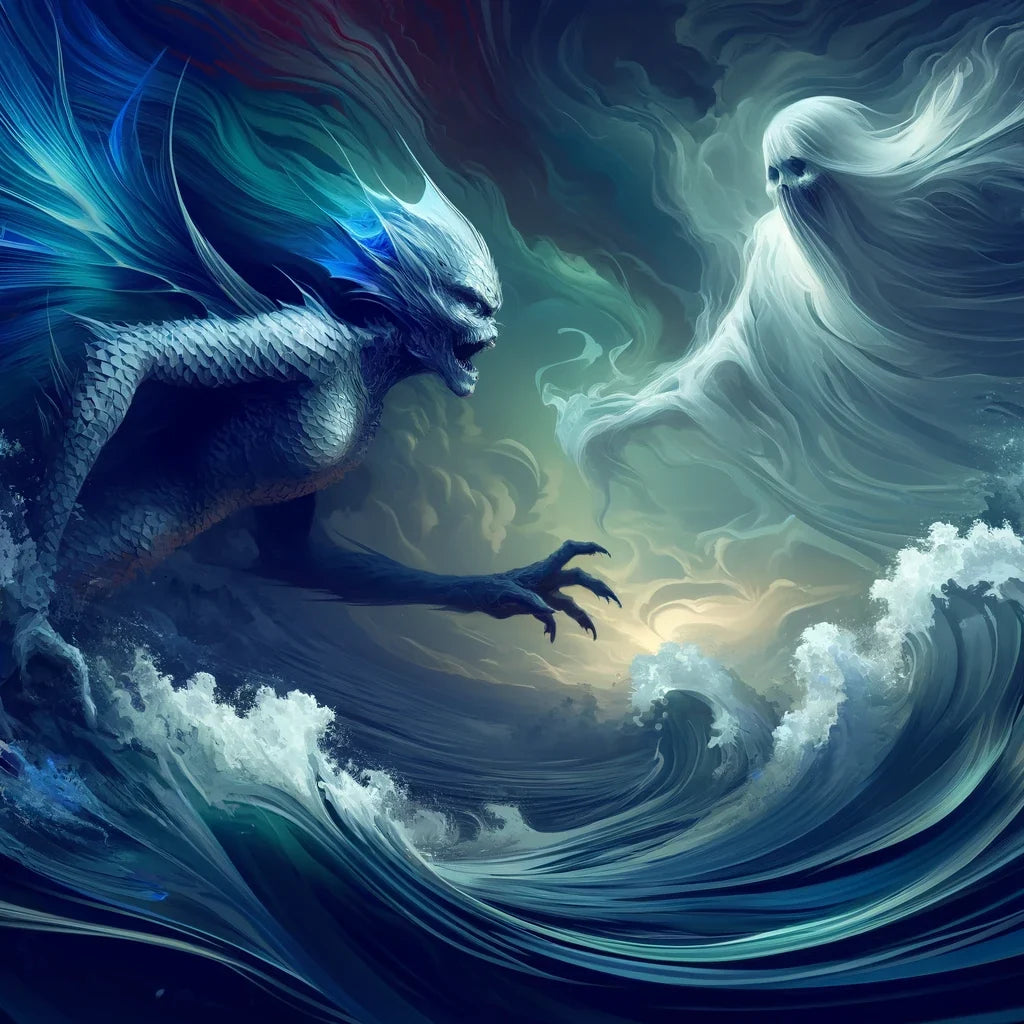 Stormy Seas Confrontation Canvas