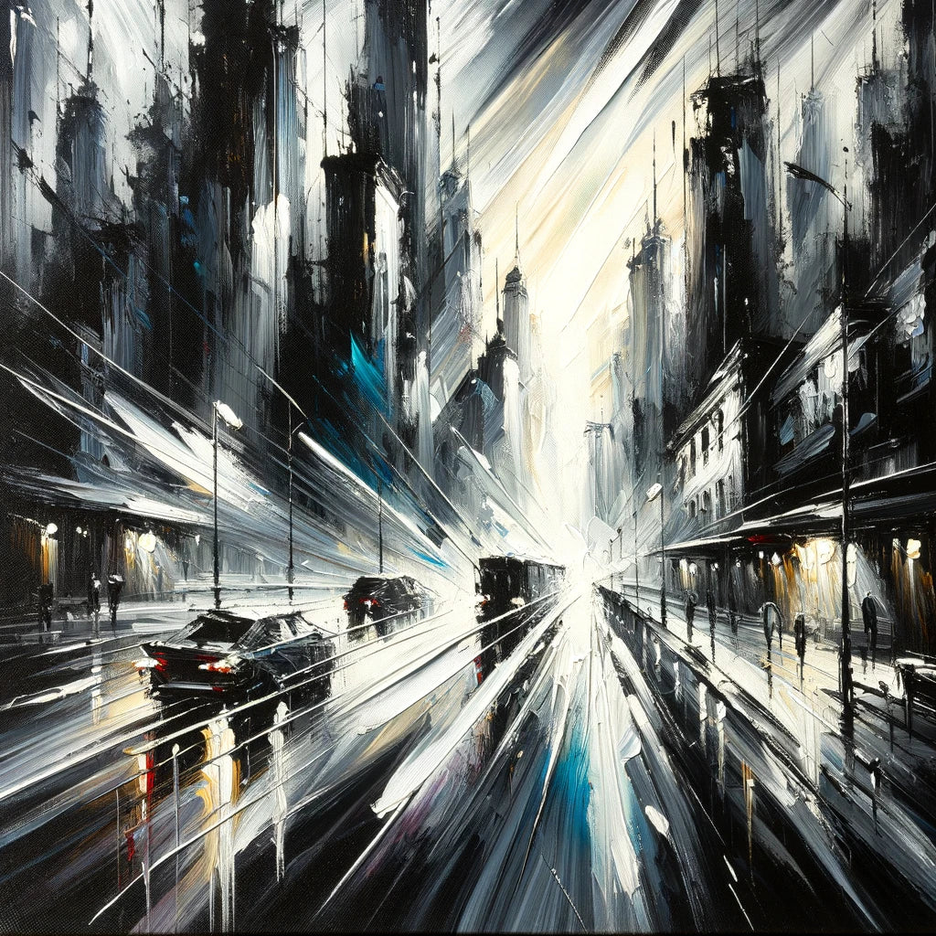Stormy Streets Canvas