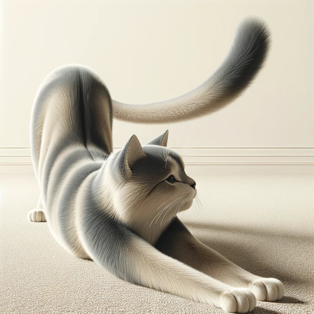 Stretching Cat Cotton Cushion