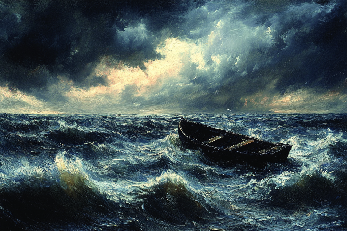 Summer Storm Lake Canvas