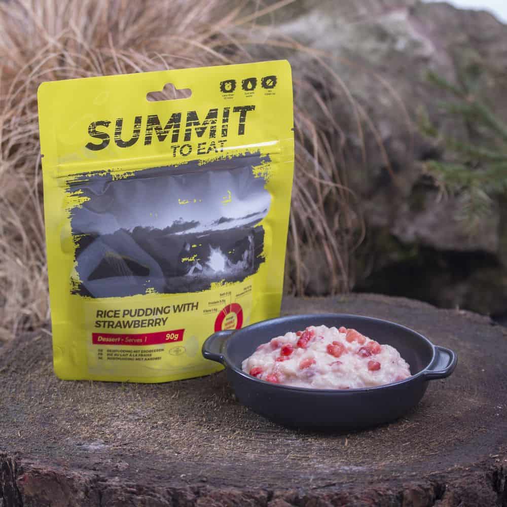 Summit To Eat Rice Pudding with Strawberry