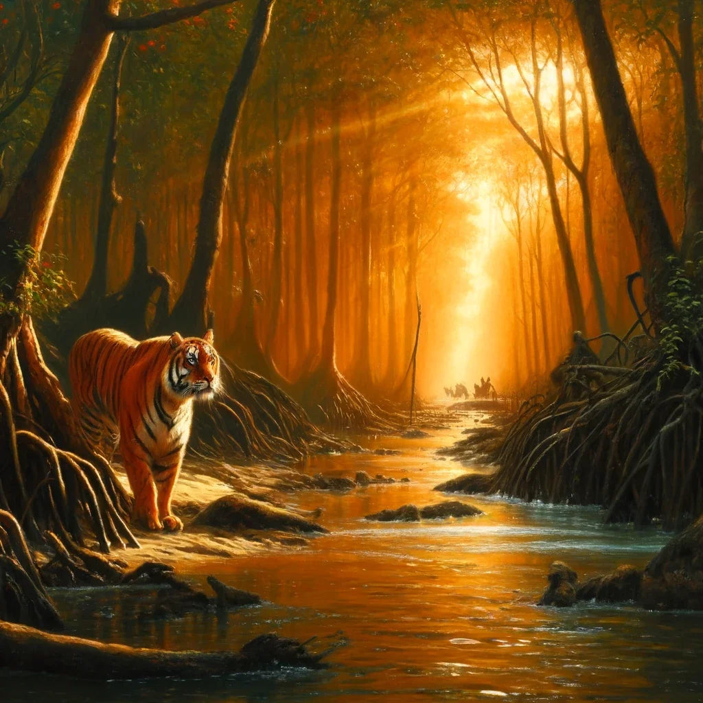 Sundarbans Tiger Majesty Canvas