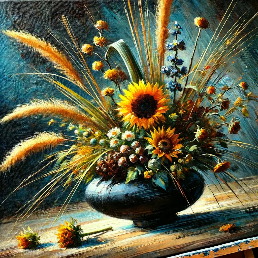Sunflower Ikebana Canvas