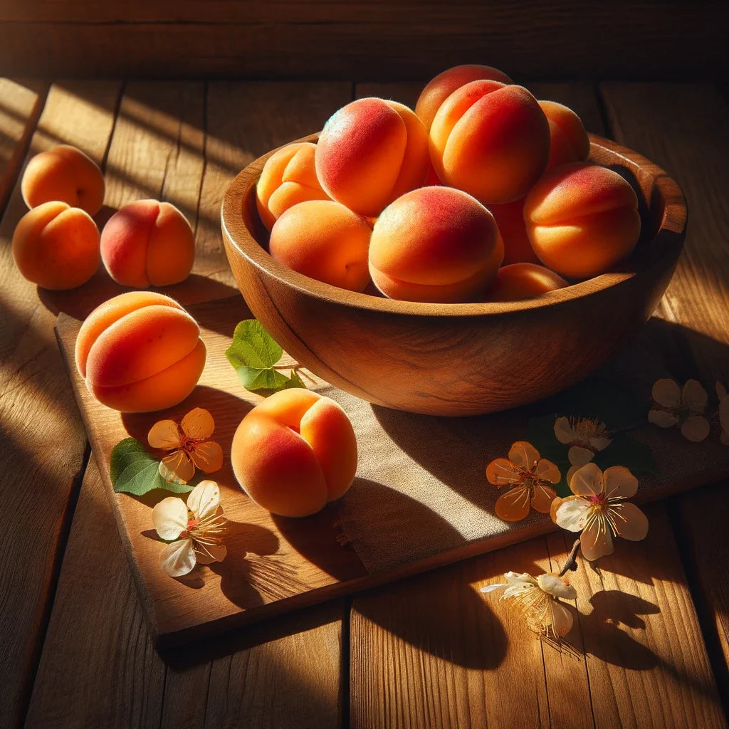 Sunlit Apricots Cotton Cushion