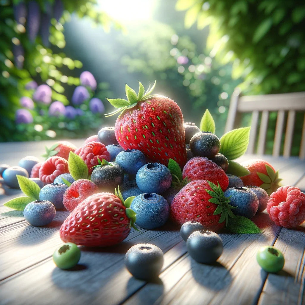Sunlit Berries Canvas