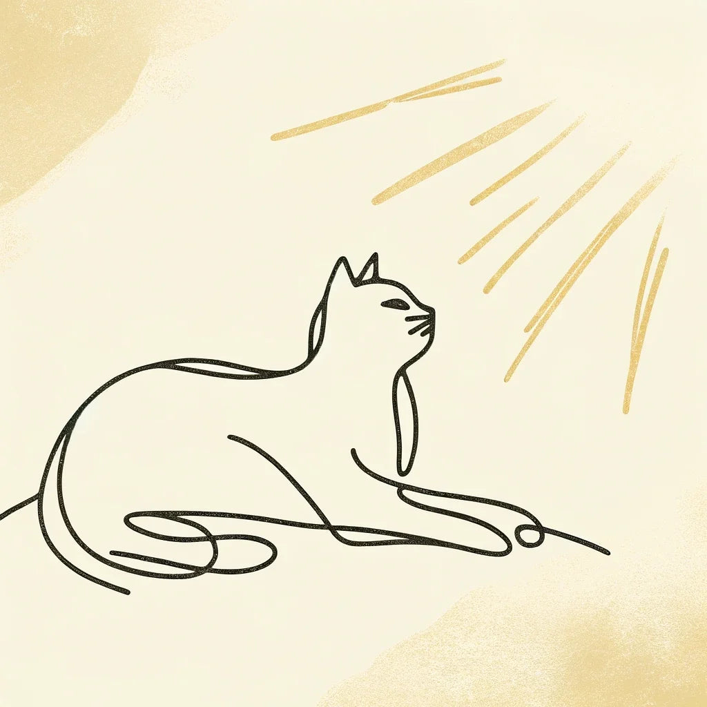 Sunlit Cat Canvas