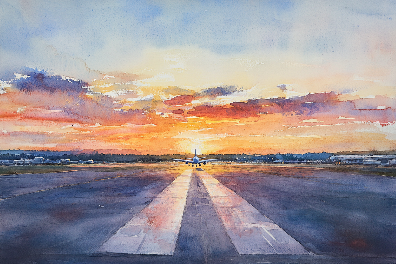 Sunset Descent Canvas