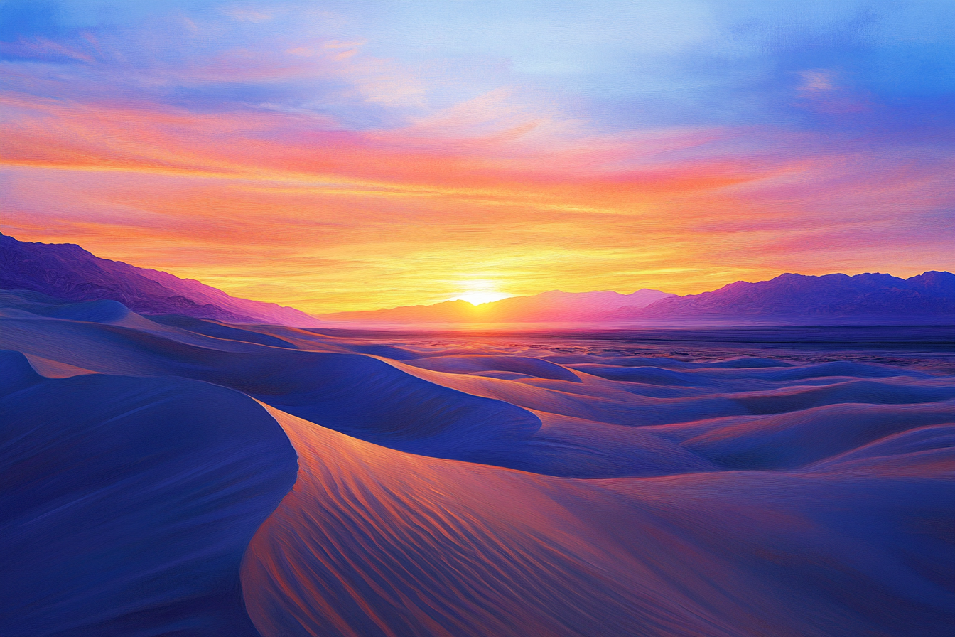 Sunset Illusion Canvas