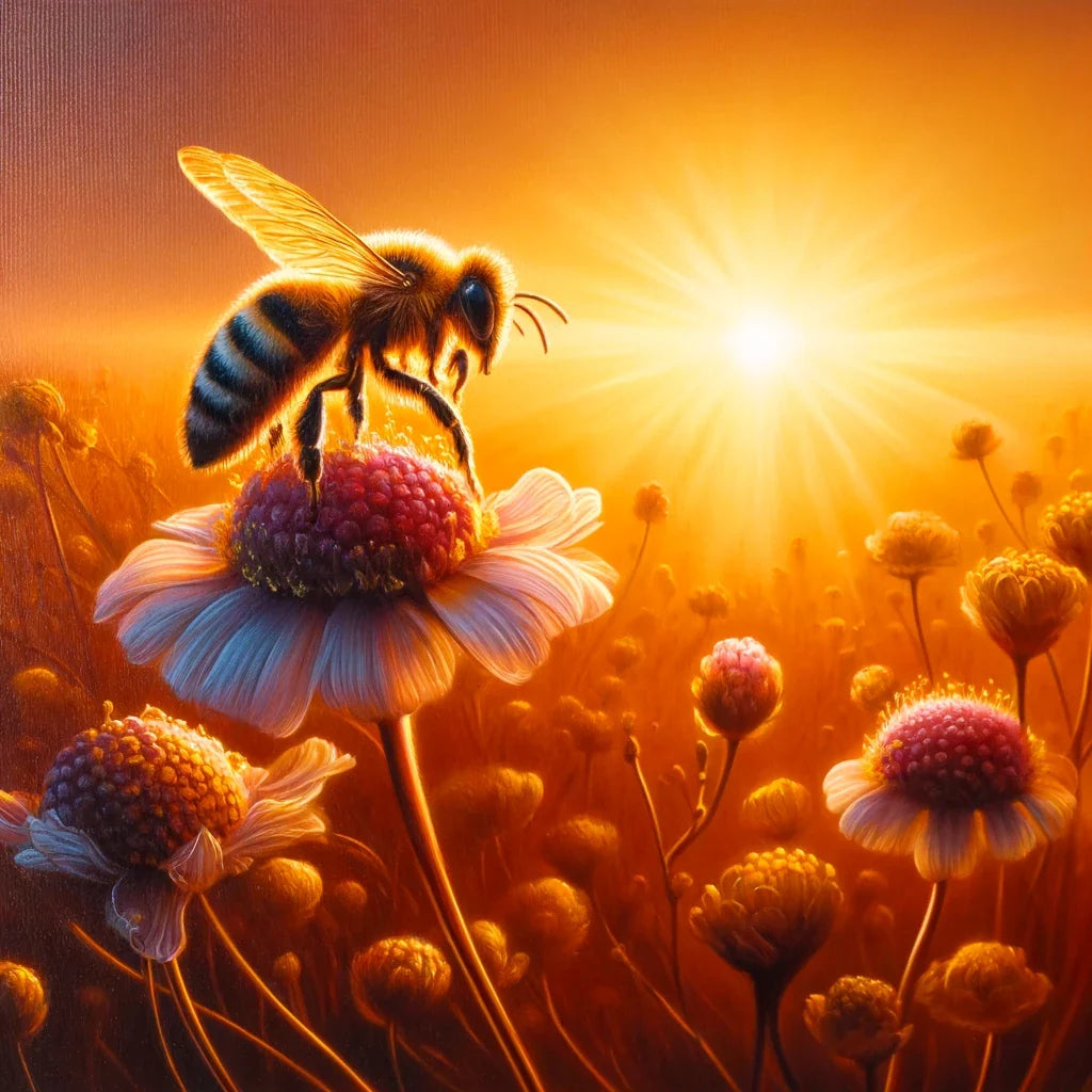 Sunset Journey Bee Canvas