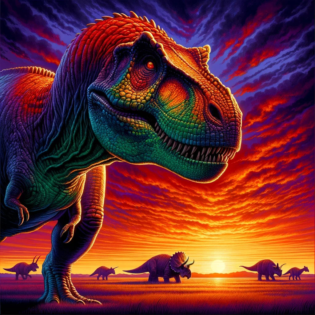 Sunset Majesty Rex Canvas
