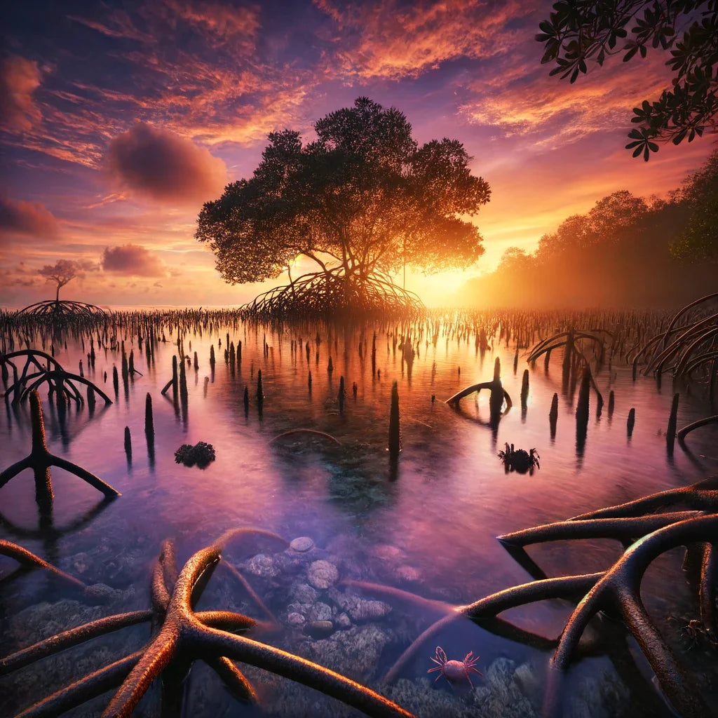 Sunset Mangrove Canvas