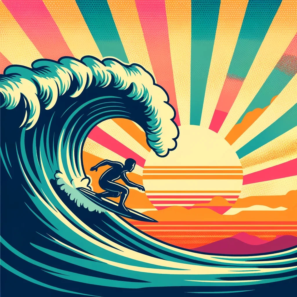 Sunset Surf Spectacle Canvas