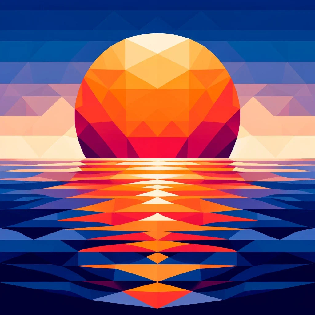 Sunset Symmetry Canvas