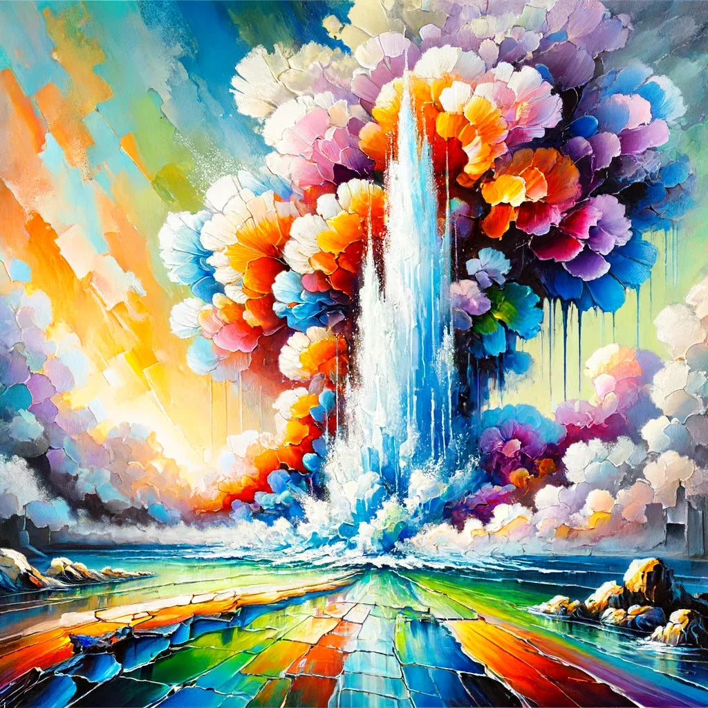 Surreal Geyser Canvas