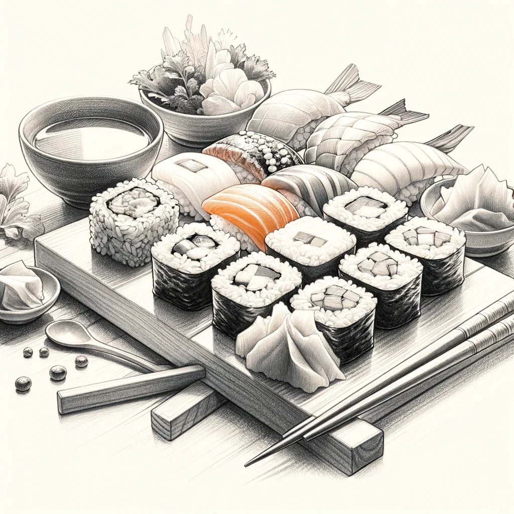Sushi Zen Cotton Cushion