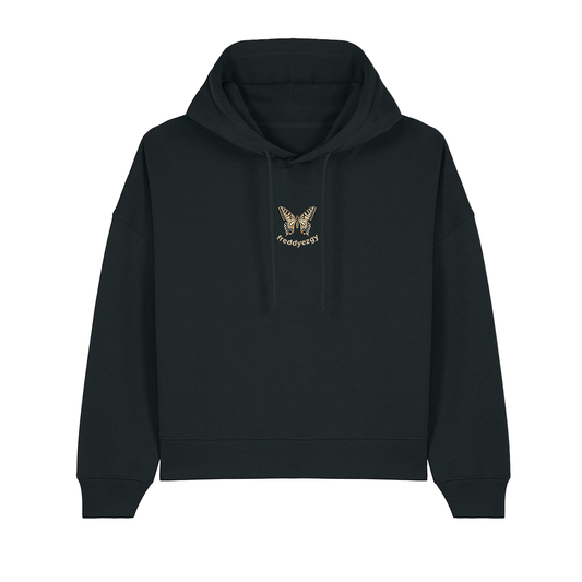 Swallowtail Butterfly Cropped Hoodie - Butterfly - Unisex Relaxed Fit
