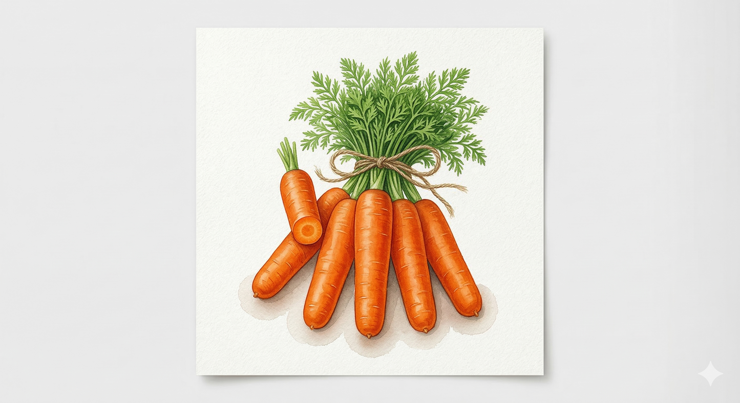 Carrot Seeds - Sweet Candle F1 - The Ultimate Exhibition Quality (300 seeds est)