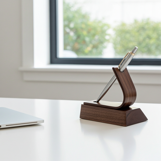 Swiss | Luxury Pen Holder Display Stand - Walnut