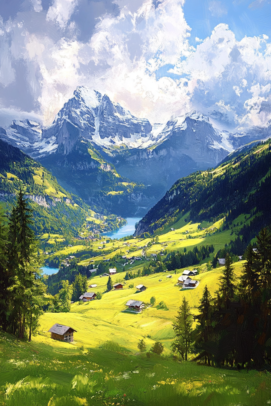 Swiss Alps Harmony Blanket