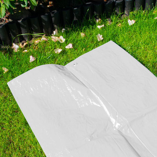 White M-Grade Tarpaulin 5m x 6m