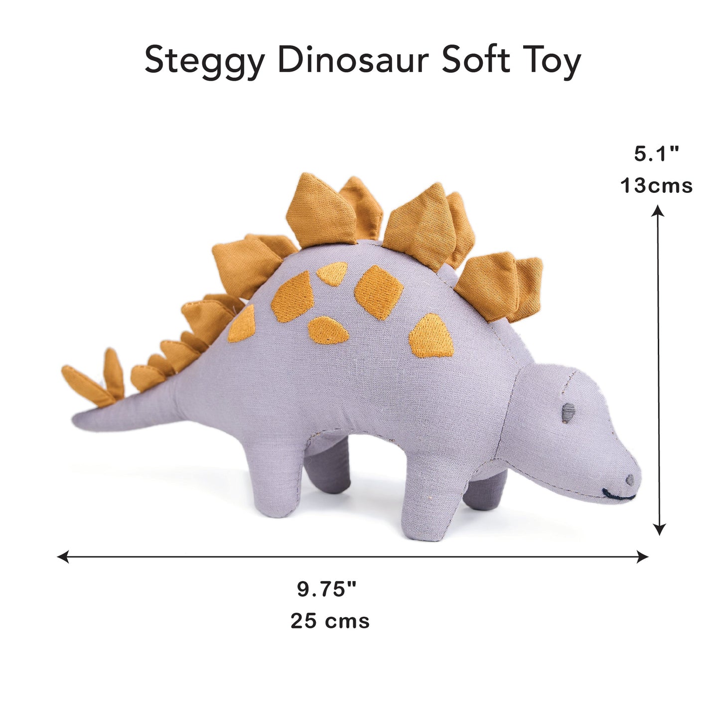 Steggy Linen Dinosaur Toy