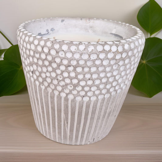Large Textured 3-Wick Candle