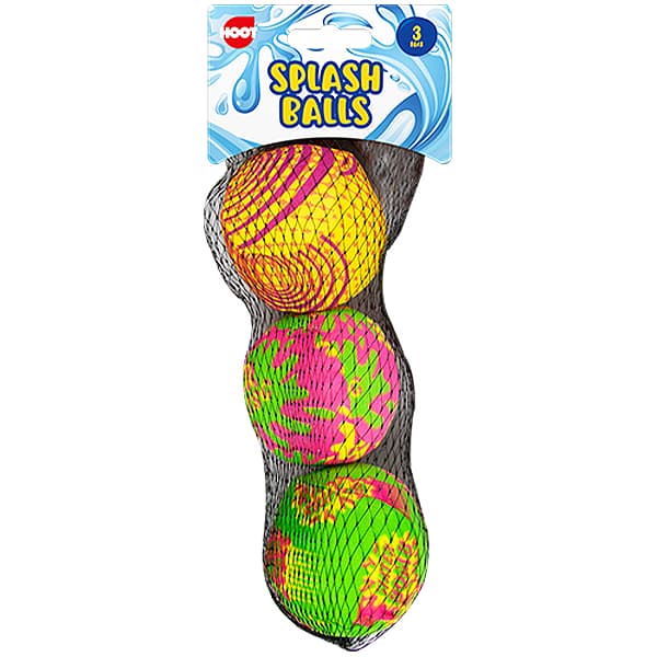 Children's Pack of 3 Assorted Splash Balls Outdoor Toy for Ages 3 & Up