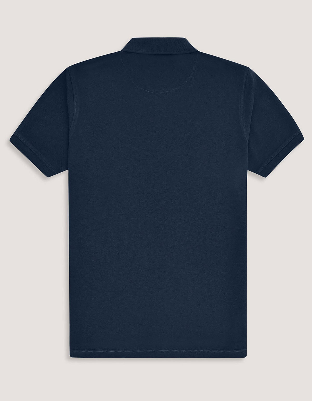 Navy Cotton Regular Fit Polo Shirt