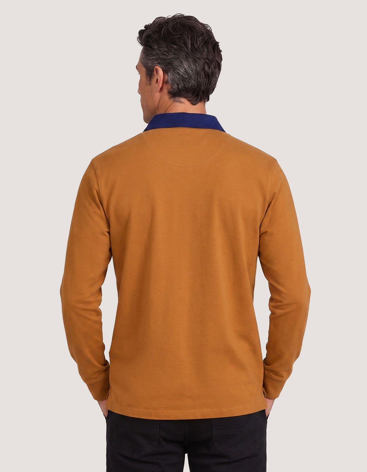Mustard Orange Plain Rugby Shirt