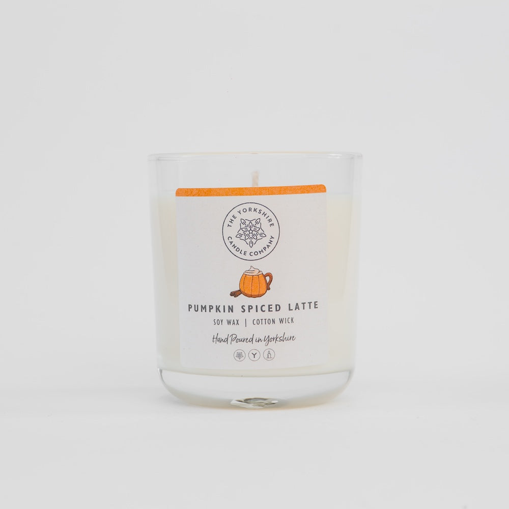 Pumpkin Spiced Latte Candle in Glass Tumbler